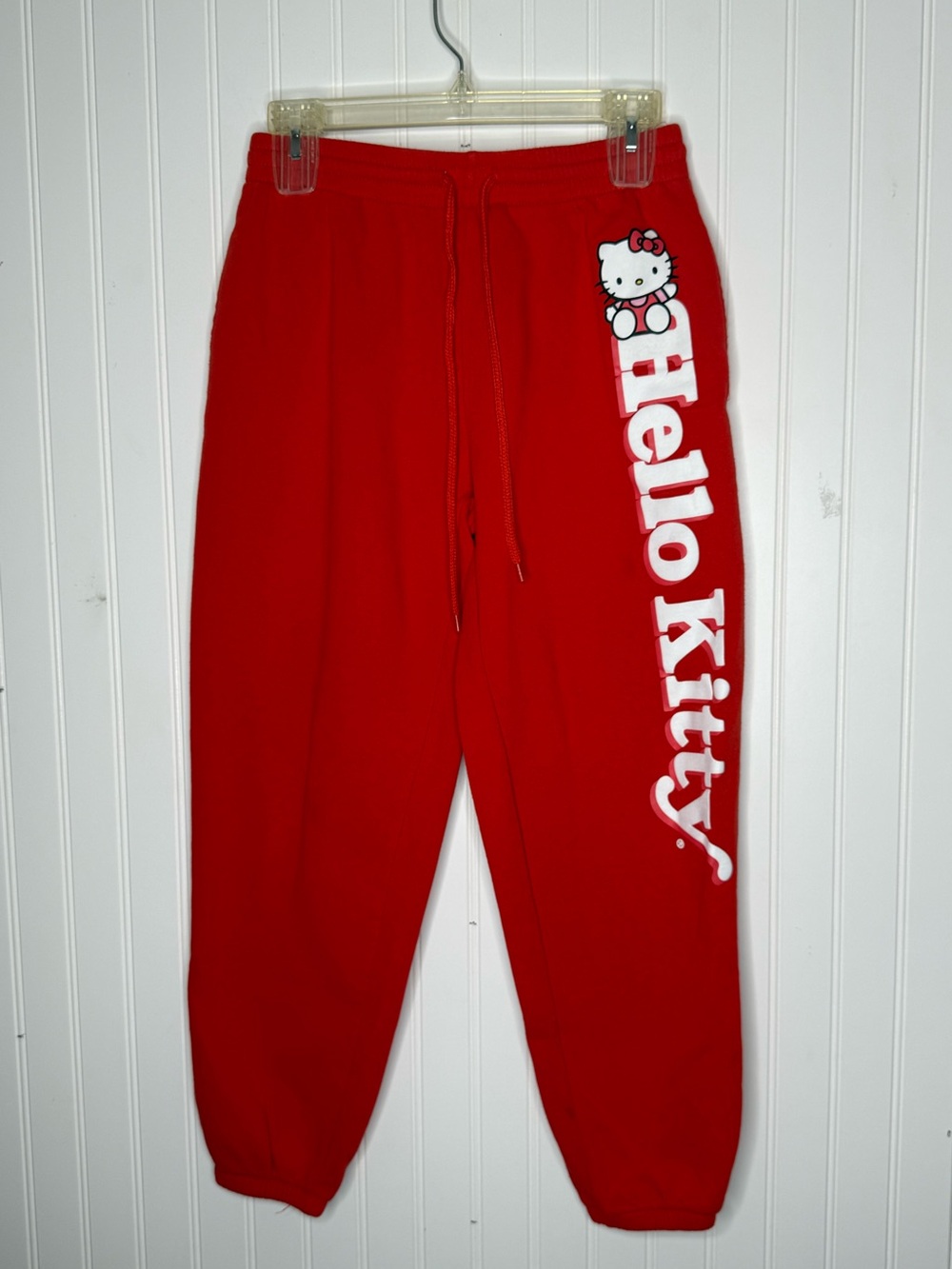 Hello Kitty by Sanrio Red Jogger Sweatpants Size Medium
